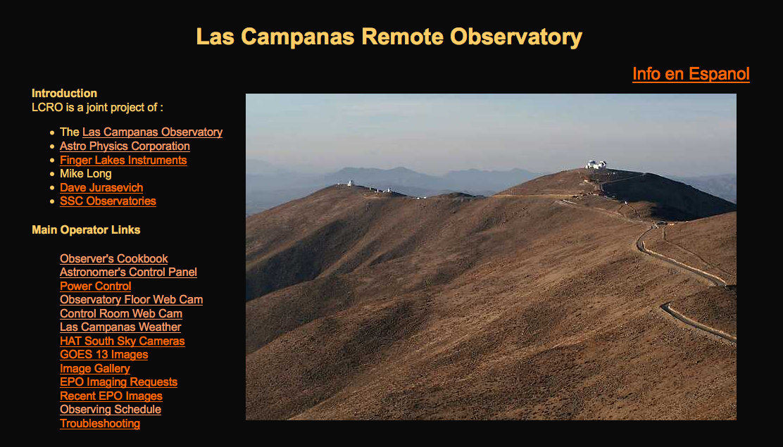 Observatory-Operations-home-page
